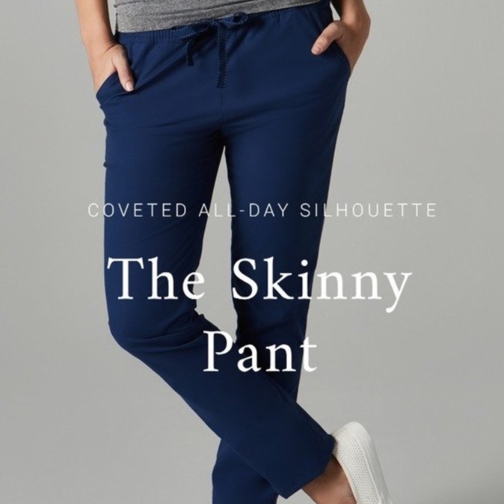 Jaanuu skinny scrub pants—navy.  Size small.